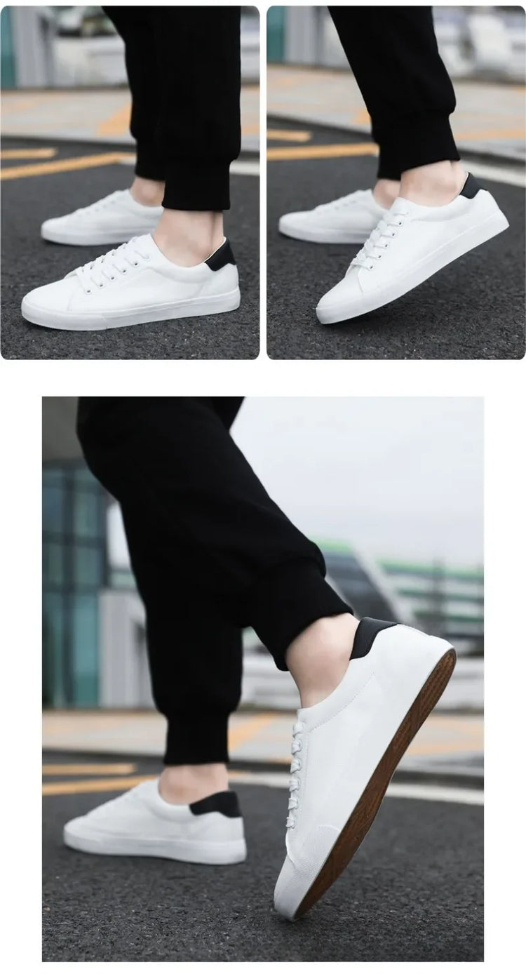 Classic Men Leather Casual Shoes High Quality Comfortable Platform Sneakers Men Flats Shoe Loafers British Jogging Shoe Hot Sale
