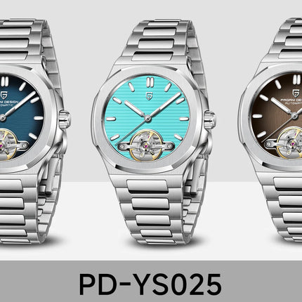 Orologio Meccanico Tourbillon PAGANI DESIGN 2026 Nuovo, Lusso Impermeabile da Uomo in Acciaio 316L, con Vetro Zaffiro e Lancette Luminose
