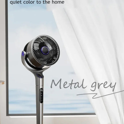 Ventilatore da Terra 220V con Telecomando, Versione Aggiornata, a Frequenza Variabile, Oscillante
