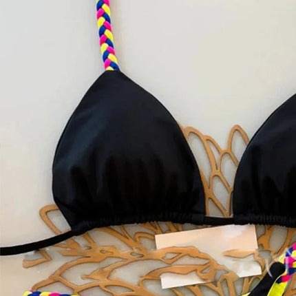 2026 Nuovo Sexy Micro Bikini Brasiliano da Donna, Set Bikini Halter con Perizoma, Costume da Bagno per Feste e Spiaggia PlatiNum