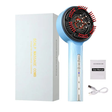 New Scalp Massage Comb Infrared Light Head Massager for Hair Growth Electric Scalp Oil Applicator Anti-Hair Loss Hair Care
