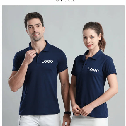 Summer Casual Polo Shirt Breathable Economical Custom Polo for Company Staff Work Polo Shirt with Custom Logo Print Embroidery