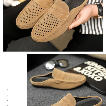 Mocassini da Uomo Leggeri Estivi, Scarpe Comode Senza Lacci, Traspiranti, Casual, con Supporto Parziale, Ciabatte per Uomo