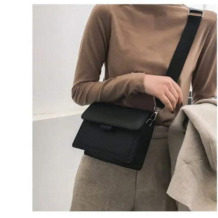Classic Designer PU Leather Crossbody Bag for Women Travel Handle Handbag Fashion Shoulder Messenger Bag Ladies Small Flap Bag PlatiNum