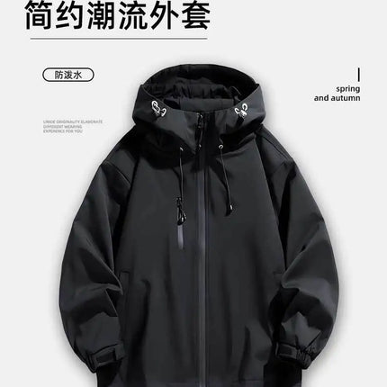 Akatsuki Organization Anime Hooded Jacket Windproof Casual Coat Zip Up for Men Women Teens Cosplay Streetwear Daily Outerwear