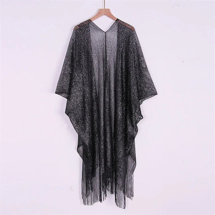 Nappa Oro Bikini Cover Up Abito da spiaggia sexy Tuniche per le donne Beachwear Nuova estate Vedere attraverso il costume da bagno Cover-up Caftano platinumshop