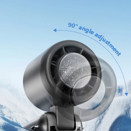 Ventilatore da tavolo USB Lenovo Fast Chill Ice Compress pieghevole/da appendere, con funzione di raffreddamento a ghiaccio, portatile, 100 velocità, Turbo, per esterni