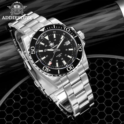 ADDIESDIVE Men Luxury Watch Sapphire Crystal Ceramic Ring 20Bar Diving Luminous Automatic Mechanical Watch Exquisite Gift Clock