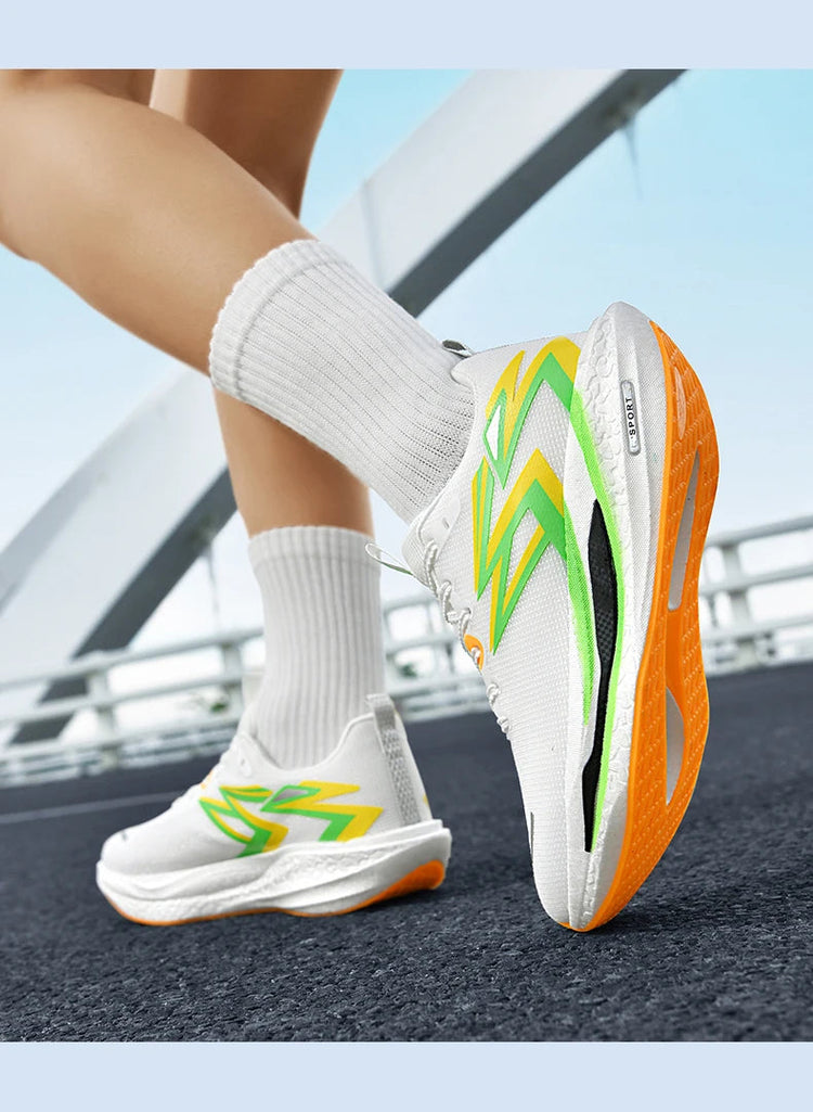 2026 NEW Men Sports Running Shoes Off Marathon Breathable Light Comfortable Women Athletic Sneakers Jogging Tenis Air Cushion PlatiNum