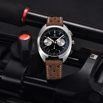 Orologio da Uomo PAGANI DESIGN con Quadrante Giallo, Cronografo al Quarzo, Movimento Giapponese VK63, Vetro Zaffiro, Impermeabile, Novità 2026
