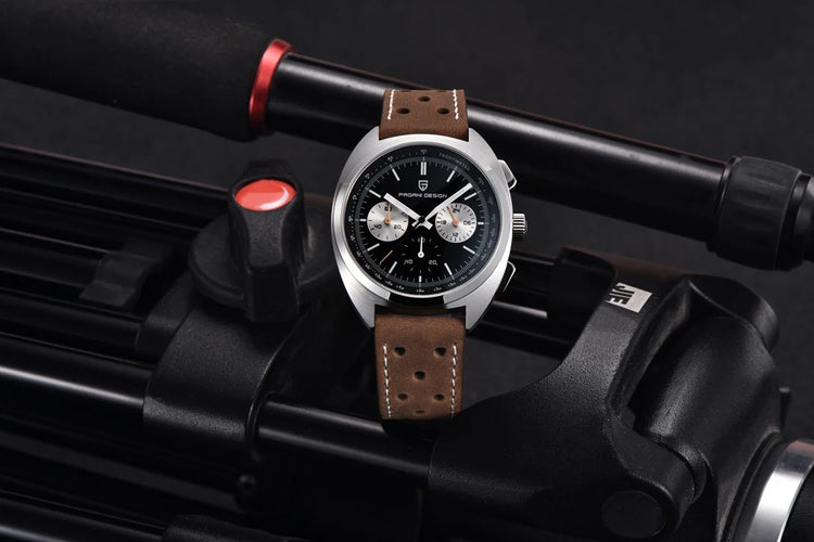 Orologio da Uomo PAGANI DESIGN con Quadrante Giallo, Cronografo al Quarzo, Movimento Giapponese VK63, Vetro Zaffiro, Impermeabile, Novità 2026