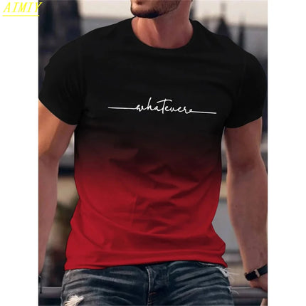 T-shirt da uomo casual sportiva oversize ampia più abbigliamento con stampa Milano comoda maglietta da shopping girocollo a maniche corte