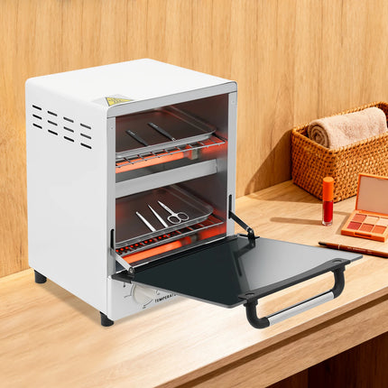 1000W Metal Tool Sterilizer Nail Tool Cleaning Sterilizer Cabinet High Temperature Cleaning Box Dry Heat Sterilizer