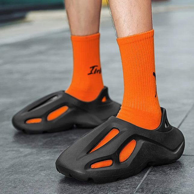 Pantofole con piattaforma mimetica unisex Materiale morbido EVA Tecnologia di stampaggio ad iniezione Scarpe casual da spiaggia per uomo donna