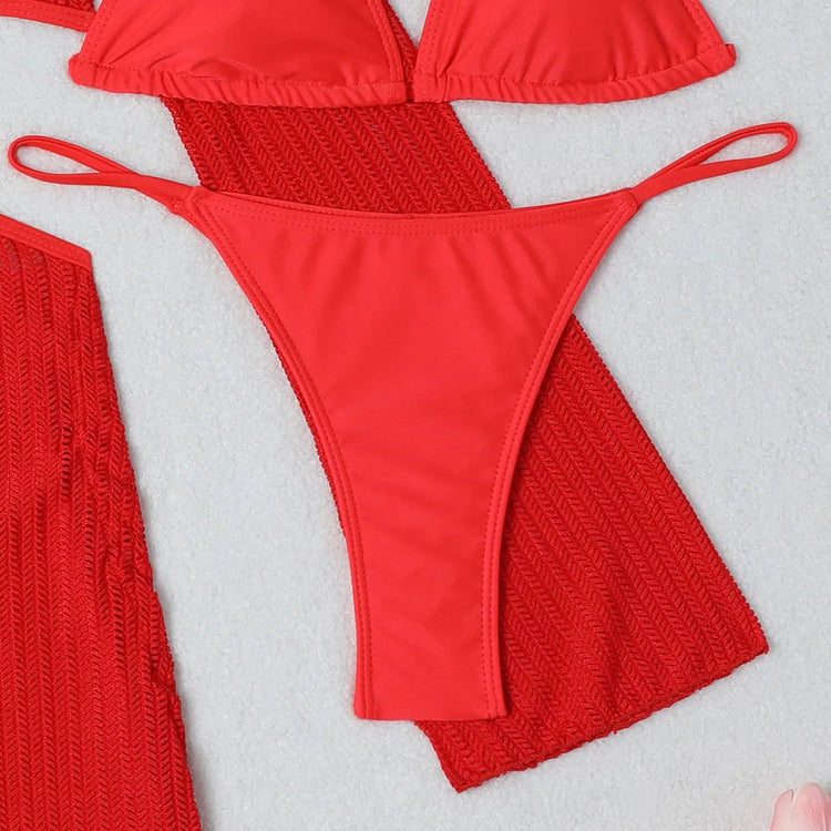 2026 Bikini sexy Costumi da bagno femminili Costumi da bagno a tre pezzi da donna Costumi da bagno da spiaggia Costumi da bagno Bikini brasiliano Set Bagnante da piscina platinumshop
