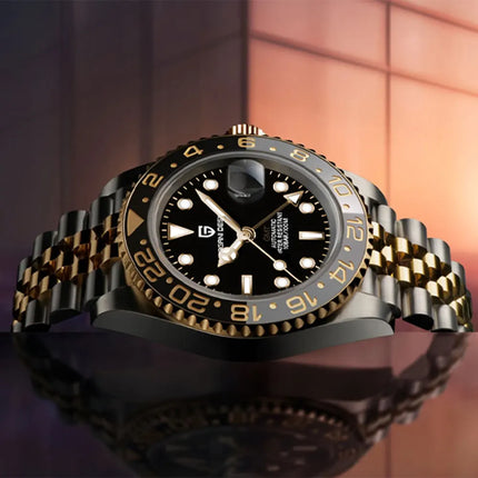 Orologio Meccanico di Lusso da Uomo PAGANI DESIGN 2026 con Ghiera Pepsi Cola da 40MM, Cinturino Jubilee in Acciaio Inossidabile, Impermeabile, Automatico, Regalo per Uomo