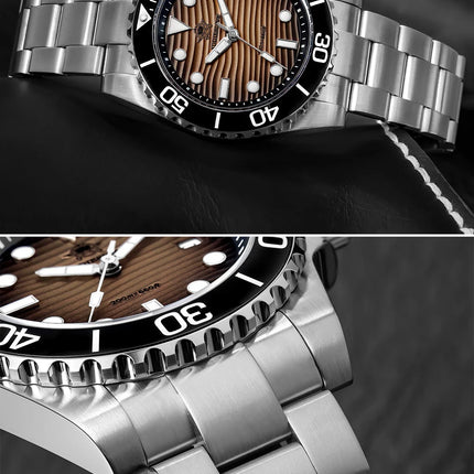 ADDIESDIVE Luxury Men's Quartz Watch Japan 2115 Stainless Steel Diving Luminous Watches 200m Waterproof High-End Wristwatch New