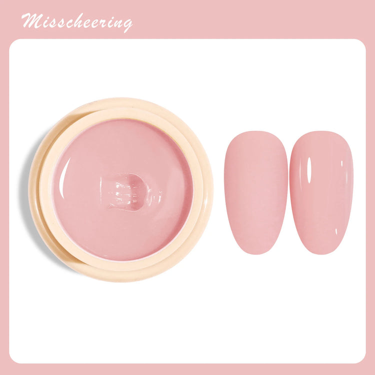 Misscheering 7.5ml Nude Pink Removable Gel Nail Polish UV/LED Gel Suitable  All Skin Tones Professional Nail Salons And Home DIY