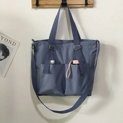 Waterproof Oxford Large Capacity Women Handbag Shoulder Bag Female Crossbody Bags for Women Casual Tote Bag PlatiNum