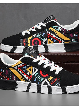 Nuove Scarpe Estive alla Moda per Uomo, Sneakers Sportive Antiscivolo da Passeggio, Scarpe Casual in Tela con Motivi, Zapatos Maschili