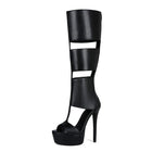 Summer sexy high heel platform  women sandal belt peep toe night party sandal PlatiNum