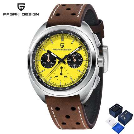 Nuovo Orologio da Uomo PAGANI DESIGN Panda 2026, Orologio al Quarzo Retrò, Cronografo Impermeabile con Vetro Zaffiro AR, Luminoso, Sportivo, in Acciaio Inossidabile