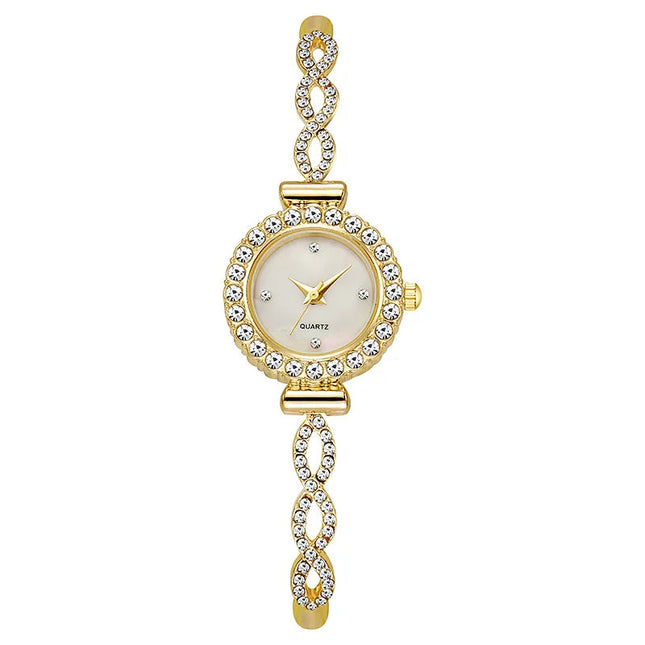 Orologio da donna con strass alla moda, bracciale da donna, orologi al quarzo, orologio Relogio platinumshop