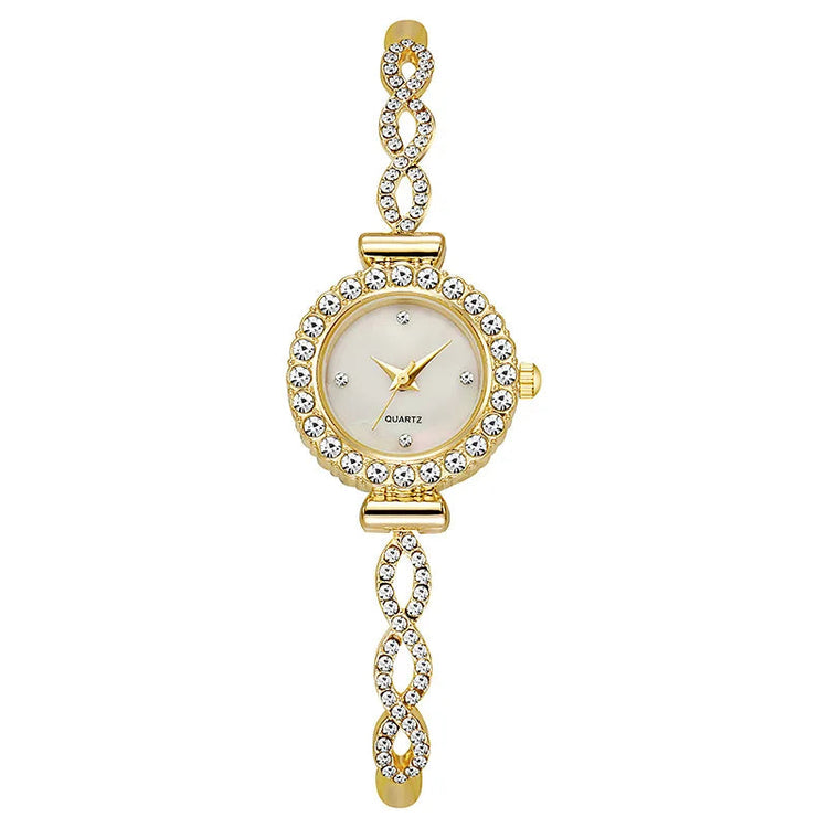 Orologio da donna con strass alla moda, bracciale da donna, orologi al quarzo, orologio Relogio platinumshop