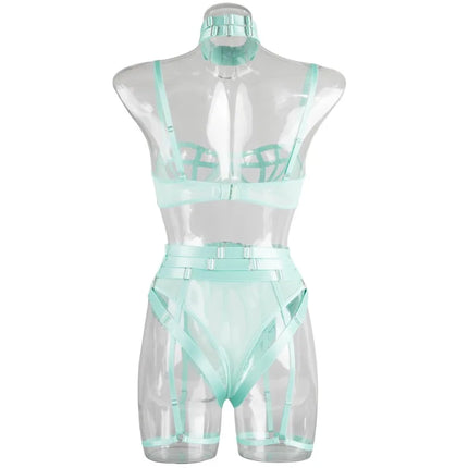 Toucheart Erotic Underwear Hollow Out Girl Complex Gathertogether Chest Support Straps Sexy Seductive Coquette Private Split Kit