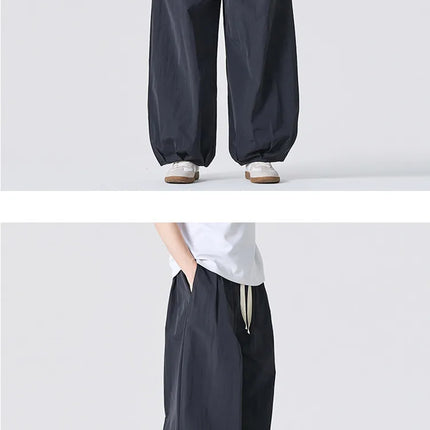 Pantaloni Estivi Leggeri e Sottili 2026 da Uomo, Oversize da Donna, Streetwear con Coulisse, Pantaloni Cargo Y2K da Uomo, Pantaloni Sportivi Larghi con Elastico in Vita