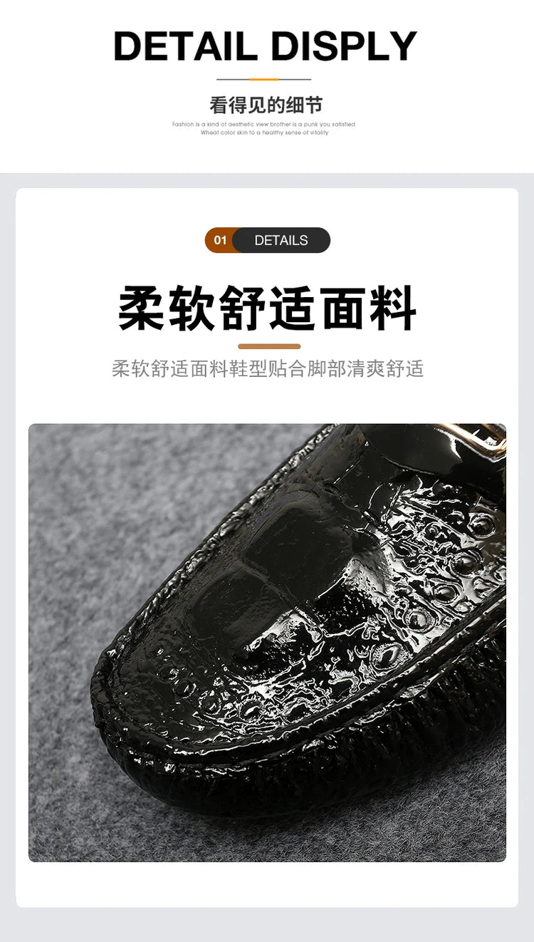 Scarpe Italiane Formali da Uomo, Mocassini in Pelle Fatti a Mano, Scarpe Casual Eleganti Slip-on, Comode Calzature di Lusso per Uomo