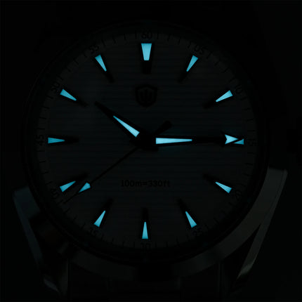 Watchdives WD0006 V2 Watch VH31 Sweep Second Quartz Movement Sapphire Luminous Stainless Steel Watches Waterproof 38mm Watch