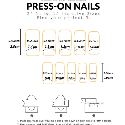 24pcs/set short square fake nails for women cute bride heart white french tips faux ongles y2k press on false nail supplies