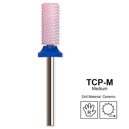 Pink Ceramic Carbide Nail Drill Bits Milling Cutter For Gel Polish Remover Electric Nail Machine Polishing Peeling File Home Salon Manicure Pedicure Accessories