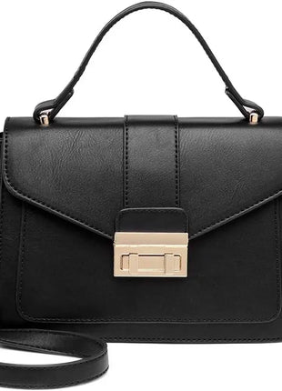 Elegante borsa da donna KONO in similpelle PVC, tracolla rimovibile, diverse modalità di trasporto, dimensioni compatte 22×8×15 cm, perfetta per tutti i giorni e per il lavoro.