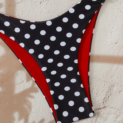 Micro Bikini 2026 Push Up per Donna, Costume da Bagno Sexy, Set Bikini Brasiliano a Pois, Biquini, Abbigliamento da Spiaggia Estivo