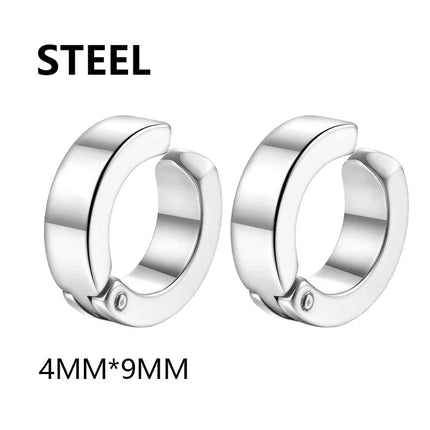 1/16 paia di orecchini a bottone magnetici da uomo in acciaio inossidabile con croce Non penetrante orecchini a cerchio Unisex CZ Magnet Clip on Earring platinumshop