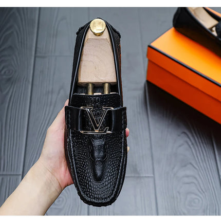 Nuove Scarpe Casual da Uomo Slip-On con Suola Morbida 2026, Stile Britannico Versatile e di Tendenza, Mocassini Comodi e Abbinabili a Tutto