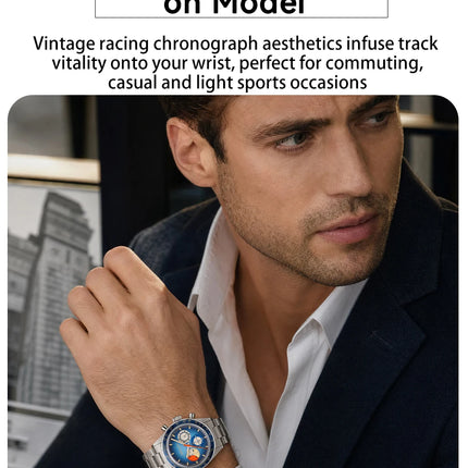 ADDIESDIVE 37mm Men's Luxury Watch 100m Water Resistance K1 Bubble Mirror Glass C3 Luminous Men's Stainless Steel Quartz Watch