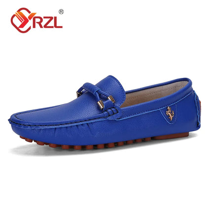 YRZL Mocassini da uomo Scarpe in pelle fatte a mano Scarpe da guida casual Scarpe slip-on Mocassini comodi di lusso Scarpe da uomo Taglie forti 37-48