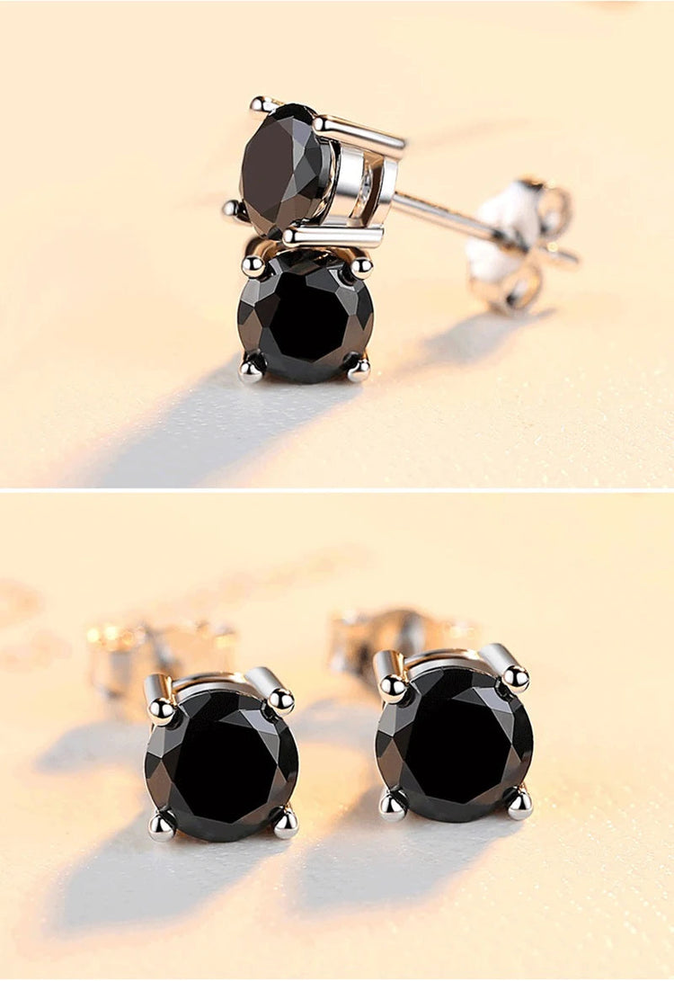 Promotion Moissanite Earrings for Women Pass Diamond Test Pen 100%  With Certificate Ear Studs 925 Sterling Silver Fine Jewelry PlatiNum