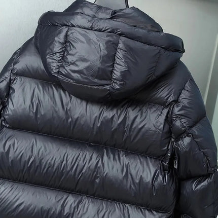Winter Mens Down Coat Windproof Waterproof Outside Casual Outerwear Zip High Street Fashion Men Warm Hooded Windbreaker Jacket