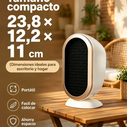 Portable 400W Low-Consumption PTC Electric Heater for Desk and Home, Mini Ceramic Fast-Heating Heater with Automatic Shut-Off