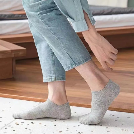 Calzini da barca unisex casual in tinta unita Calzini sottili e traspiranti comodi antiodore che assorbono il sudore per uomo donna nero, bianco, grigio