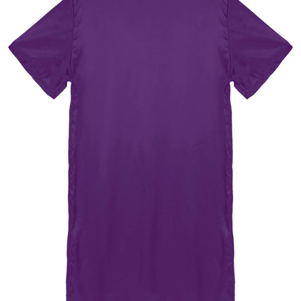 Donna uomo pigiama in raso di seta pigiameria maniche corte camicia da notte Kimono accappatoio abito da notte accappatoio camicia da notte estiva Homewear