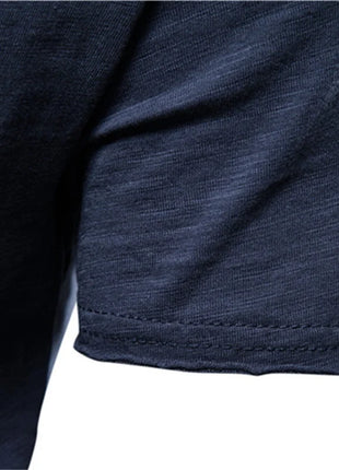 T-shirt homme 100% coton Décontracté Doux Fitness Été T-shirts fins Vêtements d'intérieur Homme Col rond Manches courtes T-shirt uni pour homme