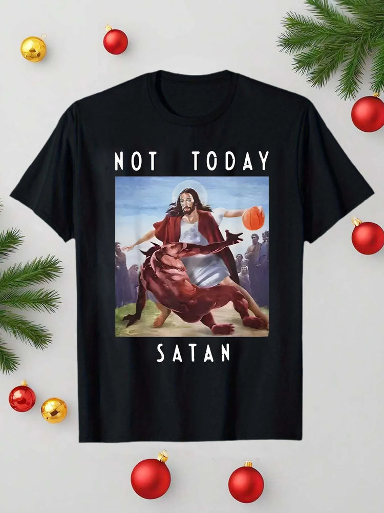 T-shirt estiva da uomo a maniche corte con motivo stampato, stile unisex, adatta per feste in casa come regalo