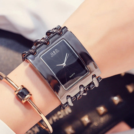 Orologio da donna di marca di lusso Abito con strass Orologi da polso da donna Eleganti orologi femminili in oro per le donne Montre Femme 2025 platinumshop