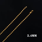 Width 2.4mm / 22-inch (55cm) / Gold