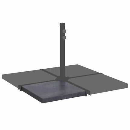 Base de parasol d'extérieur en granit, carrée, stable, au design luxueux